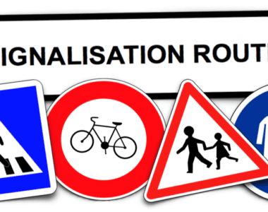 La signalisation routière dont le marquage au sol